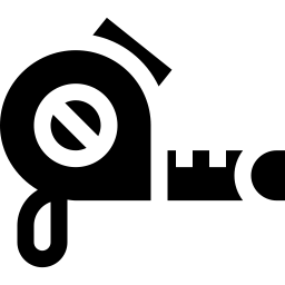 a measuring tape icon